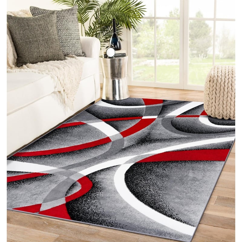 Luxe Weavers Modern Area Rug - 2' x 7' - Gray