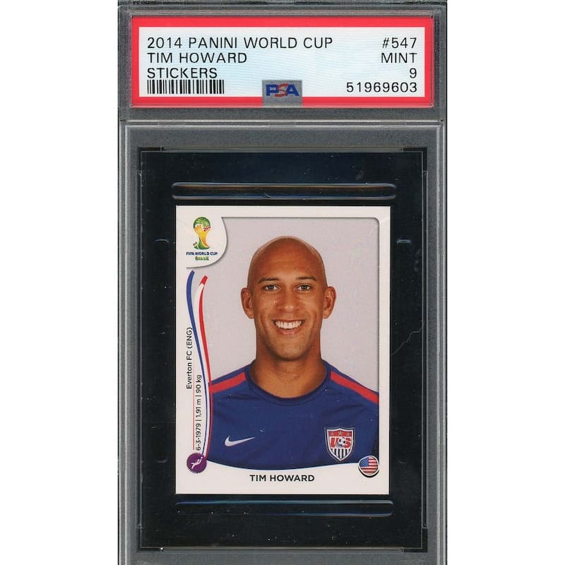 Tim Howard 2014 Panini World Cup Stickers Card #547 PSA 9 - 8'6" x 11'6"