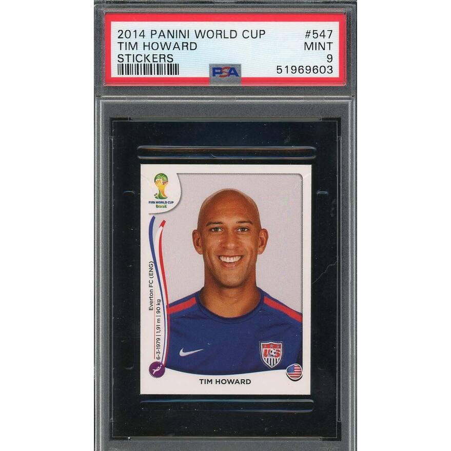 Tim Howard 2014 Panini World Cup Stickers Card #547 PSA 9 - 8'6" x 11'6"
