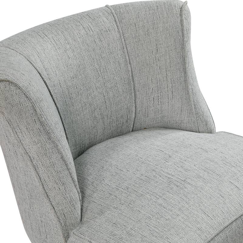 Camden 25" Textured Accent Chair - Espresso Finish Solid Wood Legs