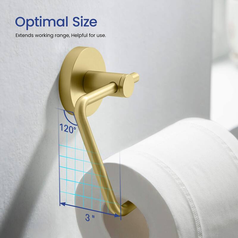Circular 4-Piece Bathroom Hardware Set