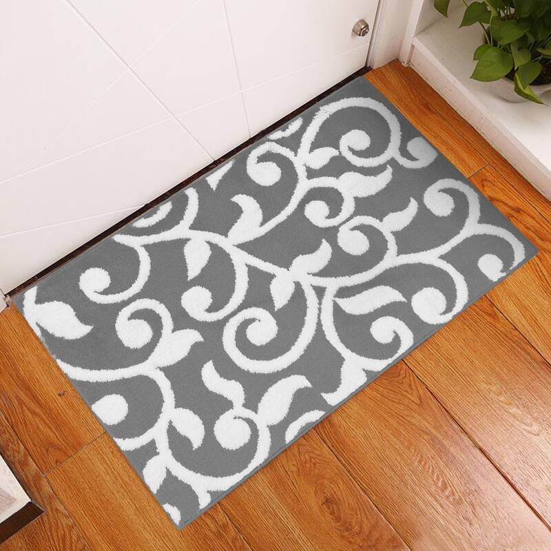 SUSSEXHOME Area Rugs Modern Desing for Living Room - 2' x 3' - Gray&White