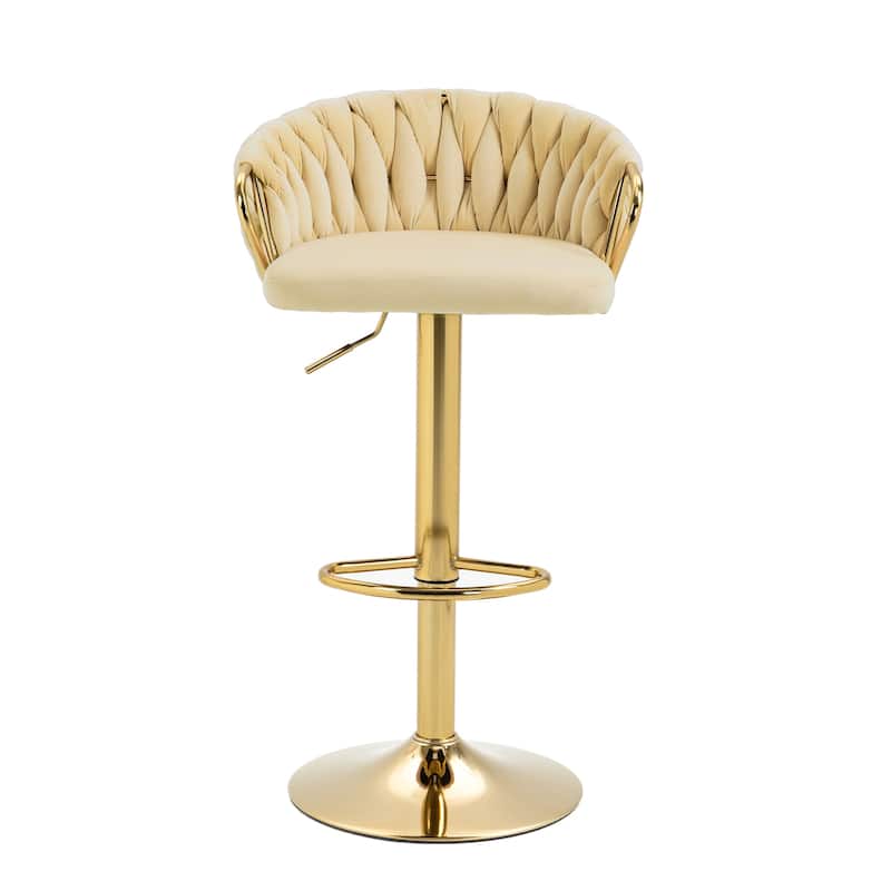 Modern Adjustable Bar Stools (Set of 2)