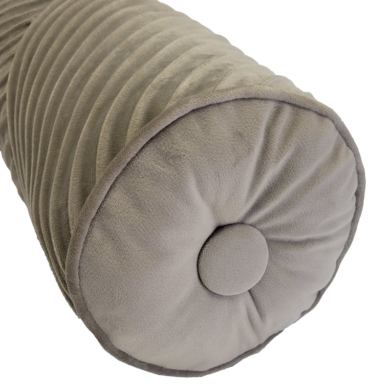 Edie At Home Chelsea Spliced Neckroll Decorative Throw Pillow 7x18