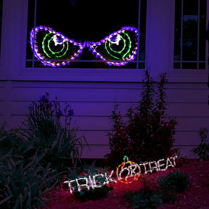 LED Lighted Trick or Treat with Pumpkin Outdoor Halloween Decoration - 52"