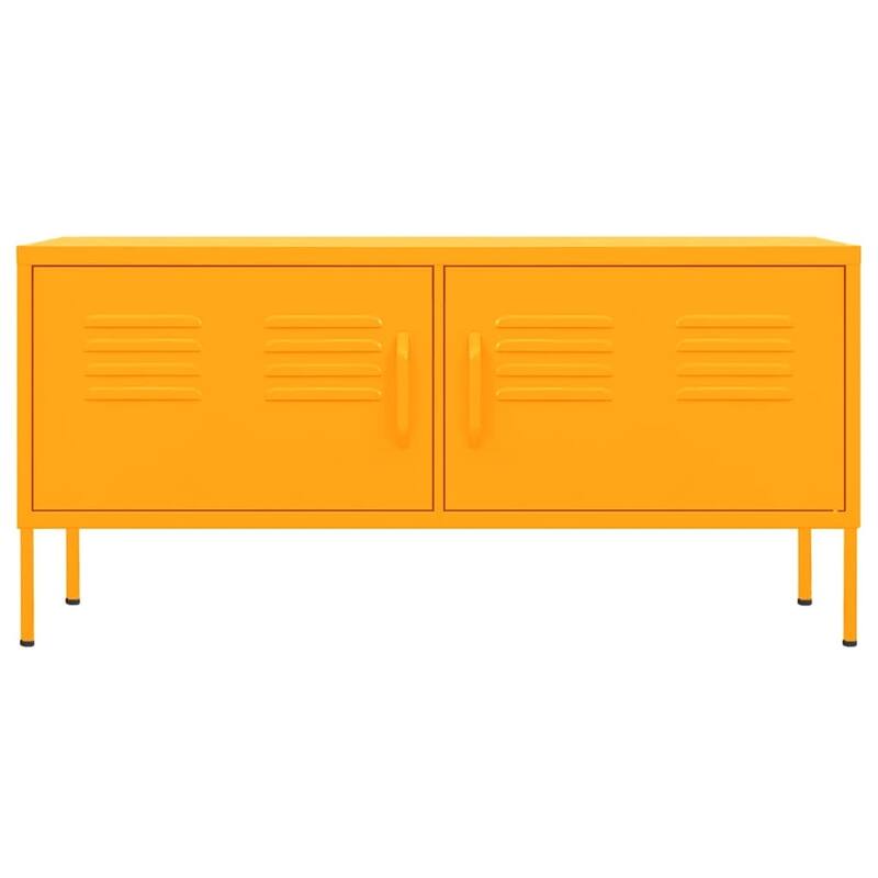vidaXL TV Stand TV Unit Sideboard Home TV Console Media Unit Cupboard Steel - 41.3" x 13.8" x 19.7"