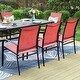 preview thumbnail 24 of 34, MAISON ARTS 9-Piece Outdoor Dining Set with 8 Textilene Chairs and Rectangle Dining Table