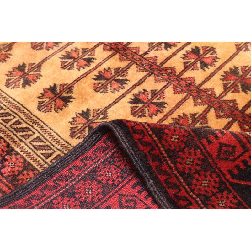 ECARPETGALLERY Hand-knotted Teimani Light Brown Wool Rug - 3'2 x 4'11