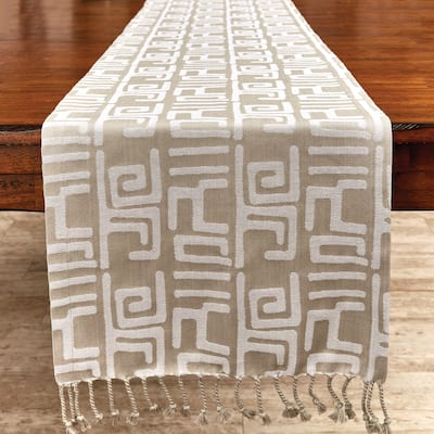 Split P Mica Jacquard Table Runner 15" x 72" - 15" X 72"
