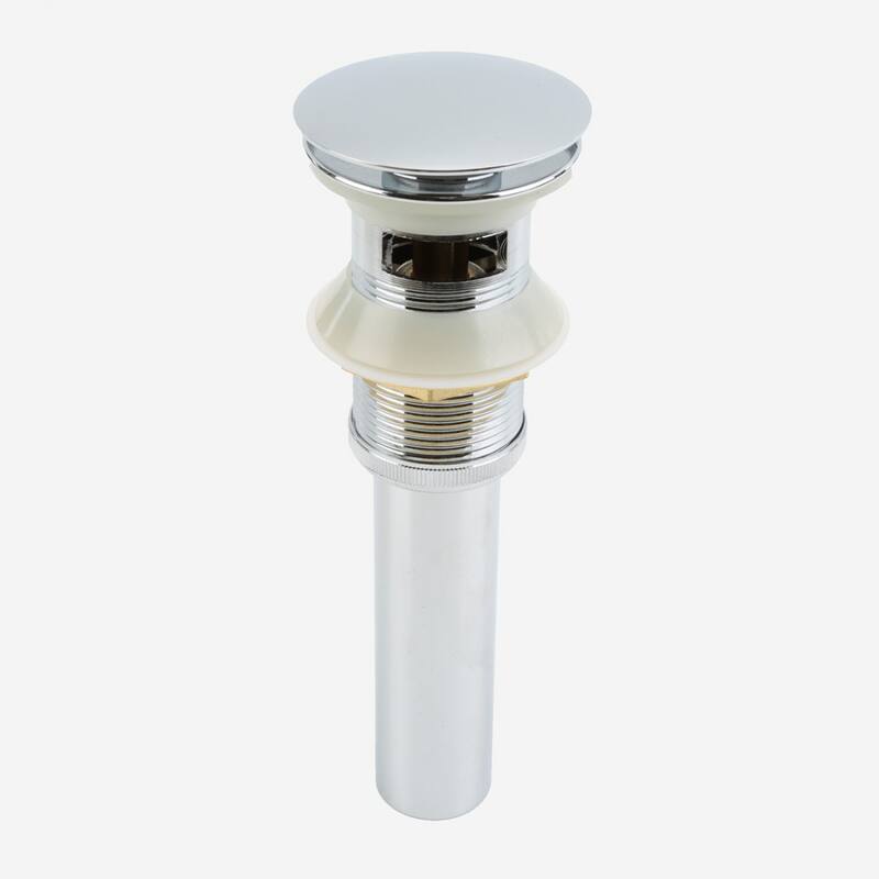 Anti-Clogg Pop up Sink Drain With Overflow Chrome Finish For Sinks with Overflows Renovators Supply