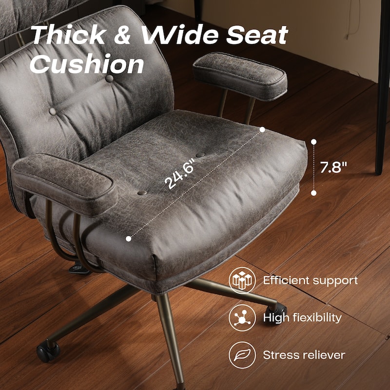 HOOOWOOO Ergonomic High Back Office Chair Adjustable Swivel Task Chair