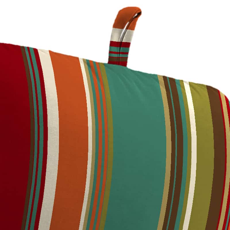 22" x 45" Outdoor Chair Cushion with Ties and Loop - 45'' L x 22'' W x 5'' H