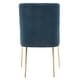preview thumbnail 51 of 124, SAFAVIEH Couture Nolita Velvet Accent Chair - Mustard / Brass - 28"x23"x35.3" - 28" W x 23" D x 35" H
