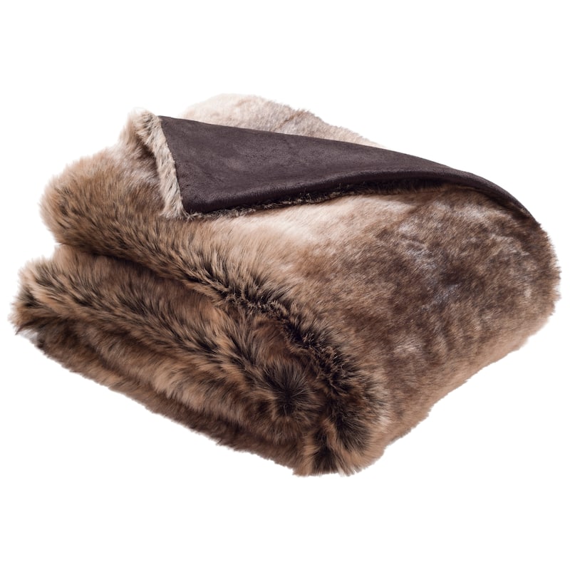 SAFAVIEH Ruggera Sheen Coco 50 x 60-inch Throw Blanket