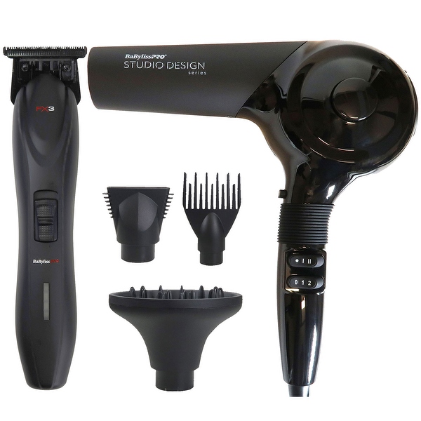 メンズシェーバー BaByliss Pro FX3 Trimmer Black #FXX3TB BabylissPro FX3 Trimmer Black #FXX3TB - Barber Depot