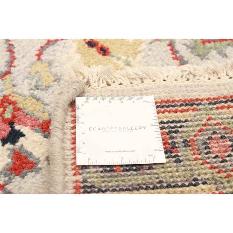 ECARPETGALLERY Hand-knotted Serapi Heritage Light Grey Wool Rug - 2'8 x 8'1