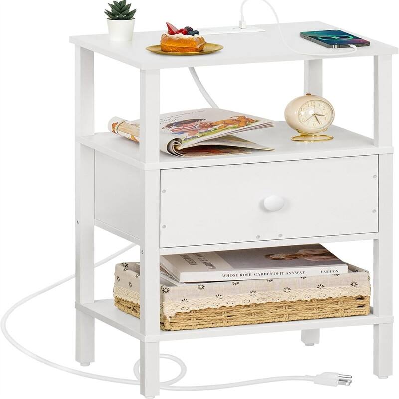 Nightstand with Charging Station
