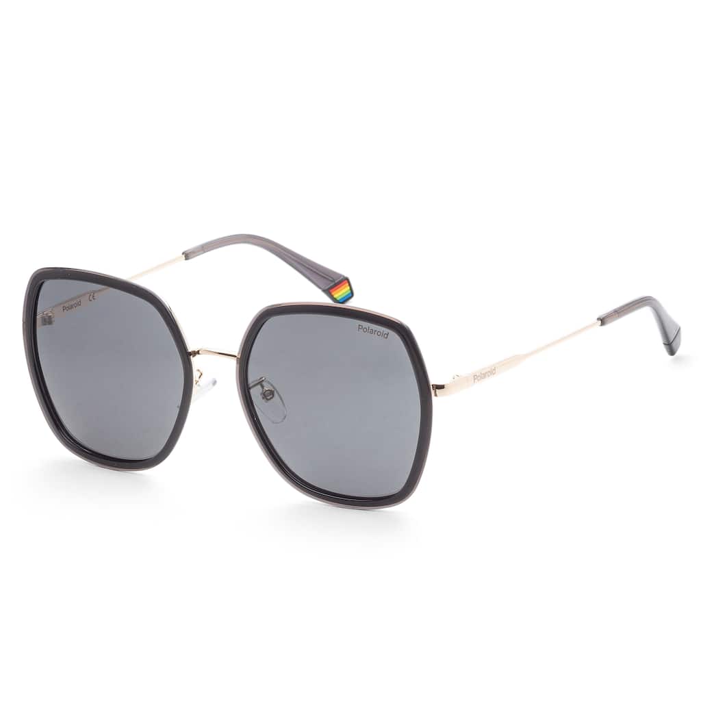 Polaroid Women's 58mm Black Sunglasses