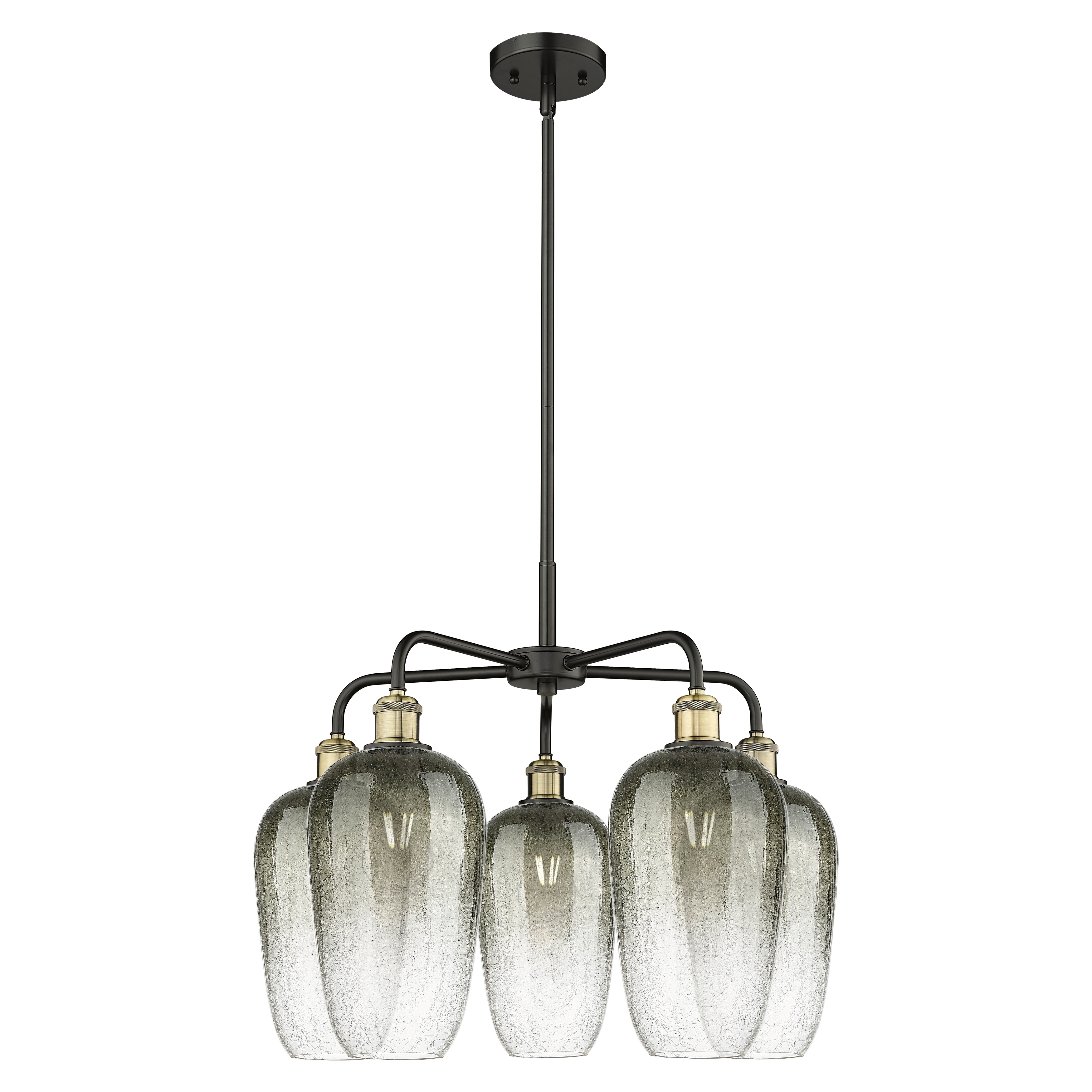 Innovations Lighting Endless Possibilities Ballston - Brookhaven Flute - 5 Light 26" Stem Hung Chandelier