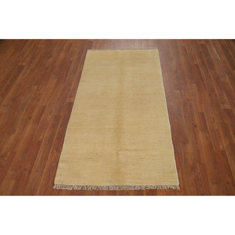 Oriental Gabbeh Foyer Rug Hand-Knotted Contemporary Wool Carpet - 2'8"x 4'11"