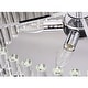 preview thumbnail 5 of 6, Casandra Chrome Crystal 5-light Pendant Chandelier