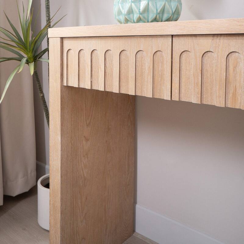 Modern Console Table with Drawers for Entryway Hallway Living Room Stylish Storage Solution
