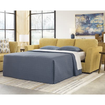 Signature Design by Ashley Keerwick Yellow Queen Sofa Sleeper - 94" W x 41" D x 39" H