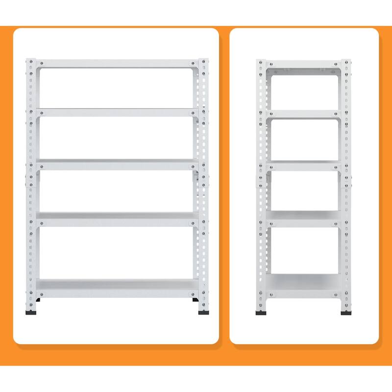 71 in. H 5-Tier Heavy-Duty Metal Kitchen Shelves with Adjustable Shelves