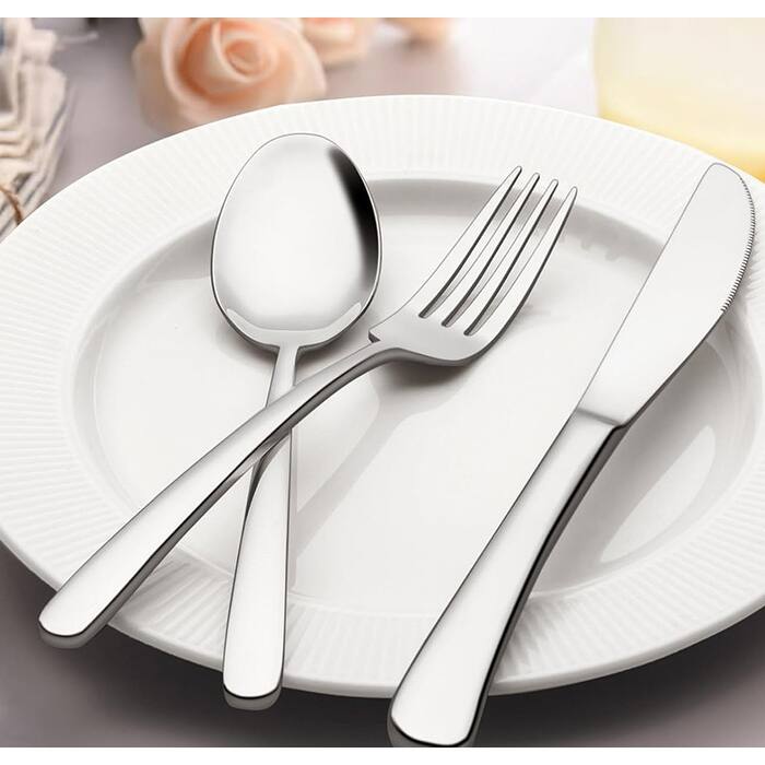 60Piece Silverware Set for 12,Stainless Steel Flatware Set On Sale