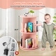 preview thumbnail 9 of 16, MDF Kids Rotating Bookshelf 8 Compartments 360-degree Swivel with Bunny Baffles - 16" L x 16” W x 25.5" H
