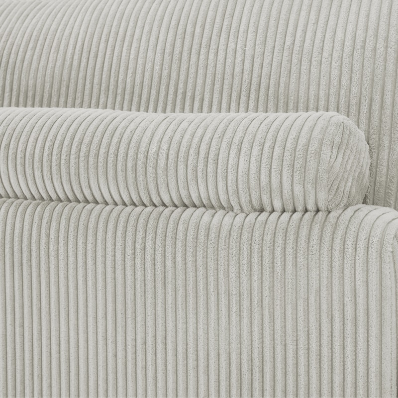 Modern Corduroy Modular Couch Sectional Sofa With Pillows