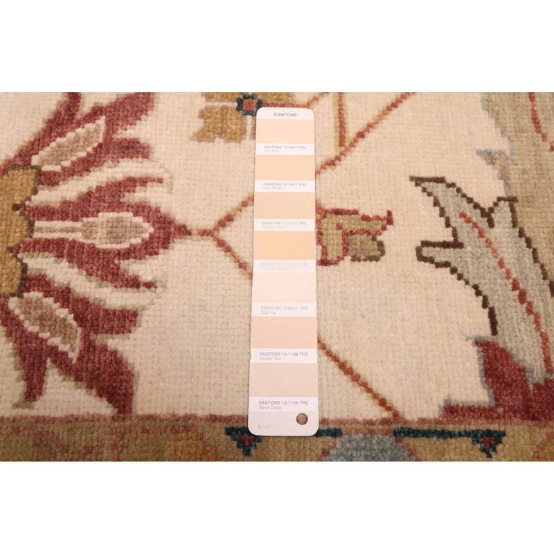 ECARPETGALLERY Hand-knotted Jules Serapi Ivory Wool Rug - 9'11 x 13'11