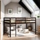 preview thumbnail 2 of 8, Stylish & Simple Solid Wooden Twin Loft Bed with Ladder, Sturdy Construction & Safety Guaranteed, Space-saving, Espresso