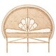 preview thumbnail 3 of 7, Marlette Modern Bohemian Natural Brown Rattan Queen Size Standalone Headboard