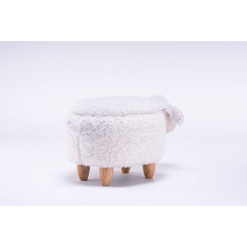 Animal Upholstered Storage Kids Ottoman