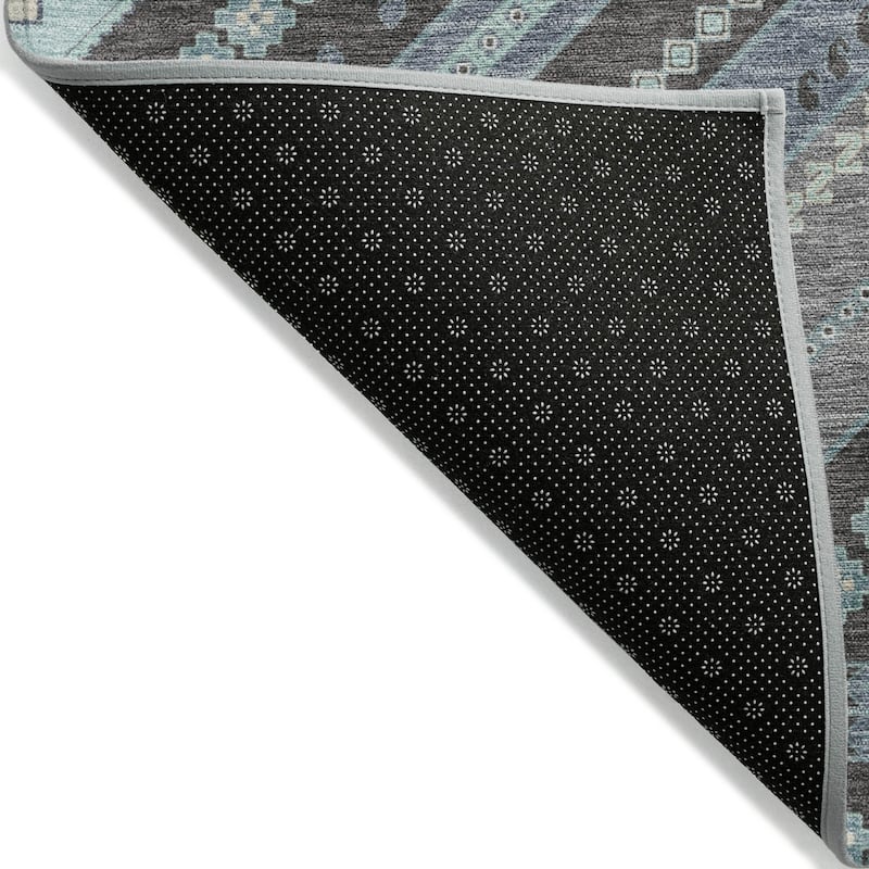 Machine Washable Indoor/ Outdoor Global Boho Chantille Rug