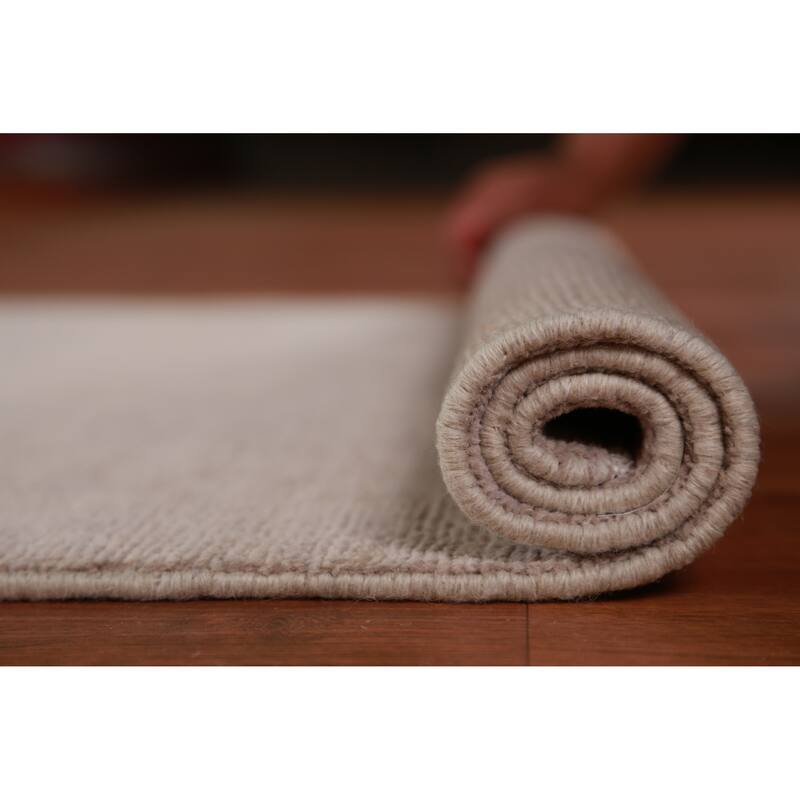 Hand Knotted Oriental 100% Wool Carpet Modern Solid Greys & Charcoal Gabbeh Runner Rug - 10' 0'' X 3' 0''