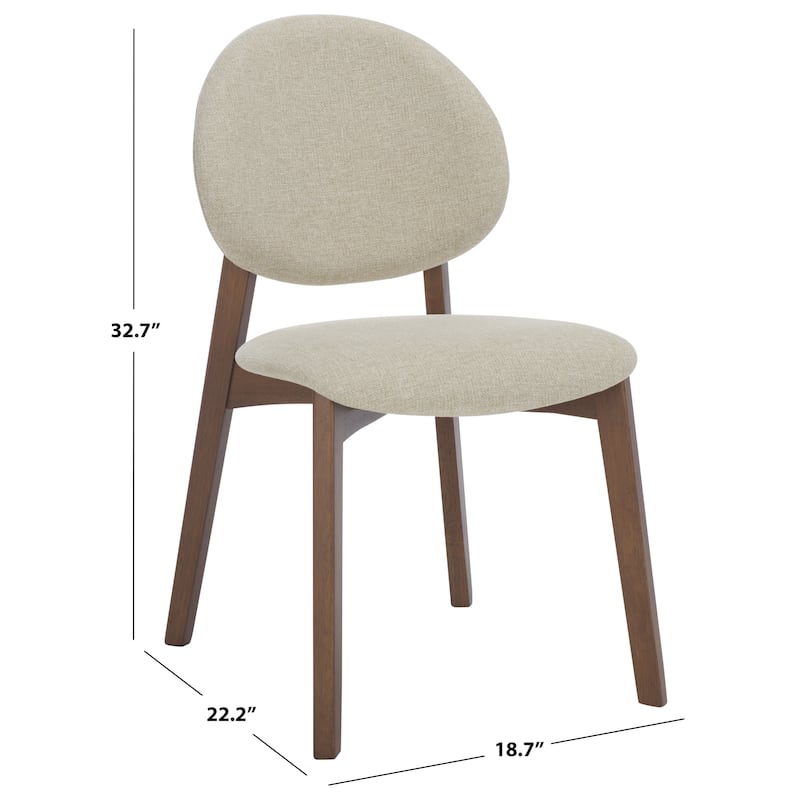 SAFAVIEH COUTURE Kayleen Wood Dining Chair (Set of 2) - 19"W x 23"D x 33"H