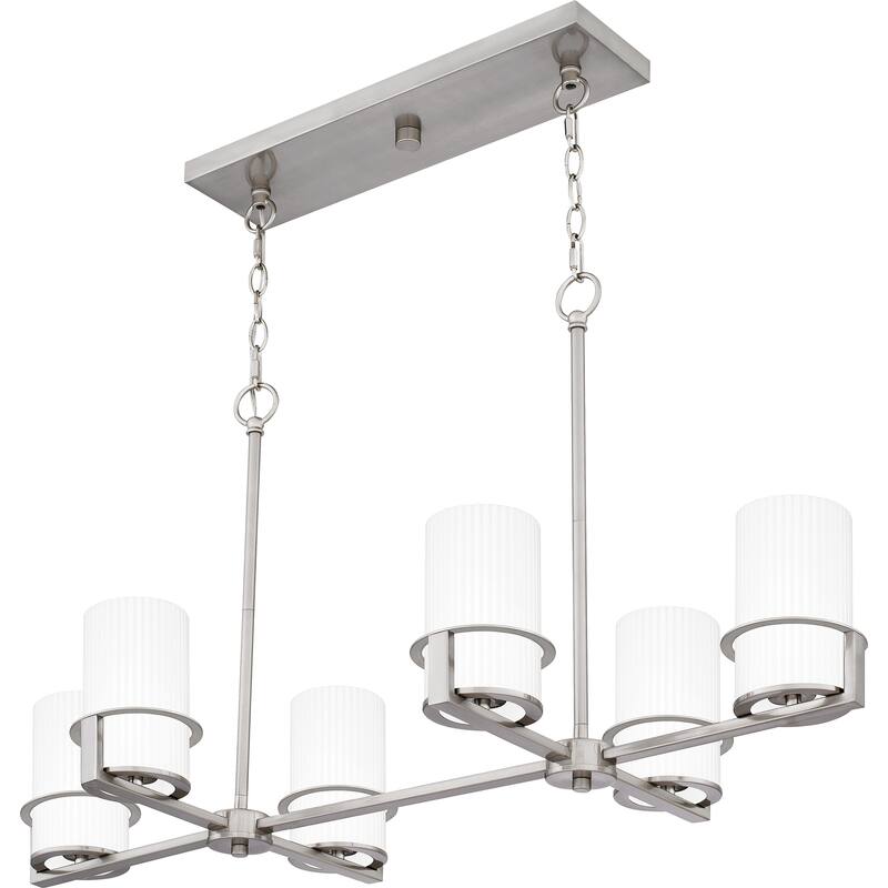 Seymour 6-Light Brushed Nickel Island Light