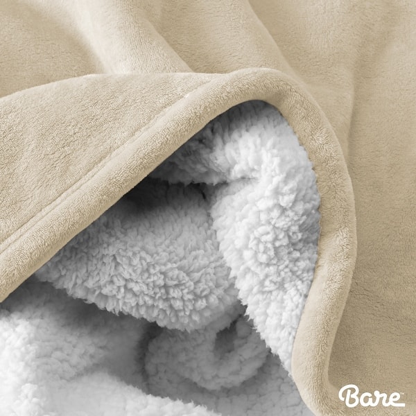 Hypoallergenic Twin//Twin Extra Long Fluffy /& Soft Plush Bed Blanket Lightweight Bare Home Sherpa Fleece Blanket Reversible Twin//Twin XL, Caribbean Sea