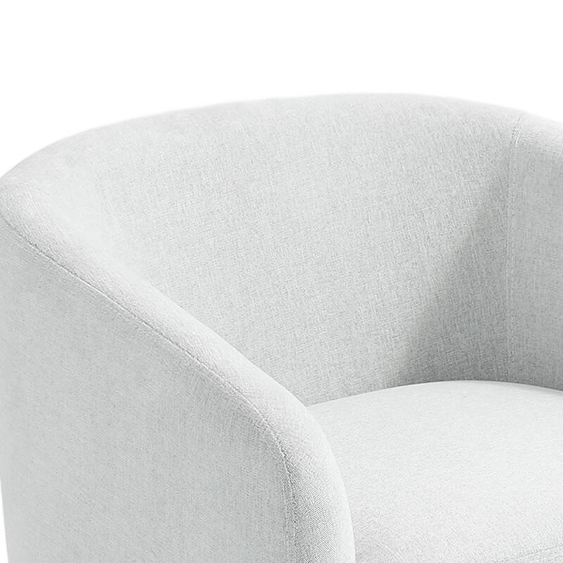 Modern Round Swivel Accent Chair Set of 2 Barrel Chair for Living Room