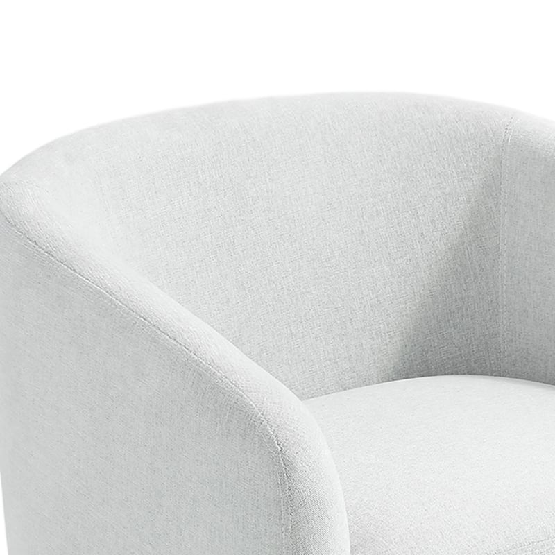 Modern Upholstered Swivel Barrel Club Arm Accent Chair for Living Room