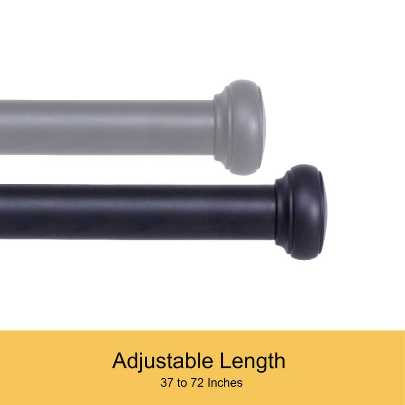 Kenney Weaver 1" Indoor/Outdoor Rust-Resistant Curtain Rod