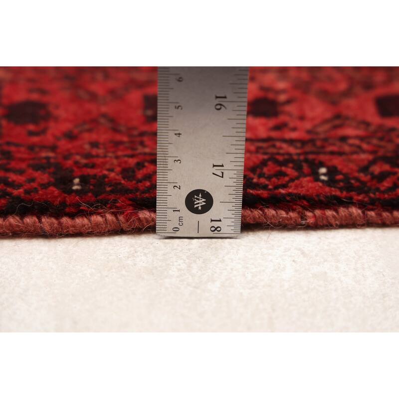 ECARPETGALLERY Hand-knotted Baluch Dark Navy, Red Wool Rug - 2'11 x 5'11