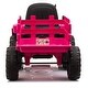 preview thumbnail 3 of 16, 12V Kids Ride On Tractor with Trailer, Battery Powered Electric Car w/ Music, USB, Music,LED Lights, Vehicle Toy for 3 to 6 Ages