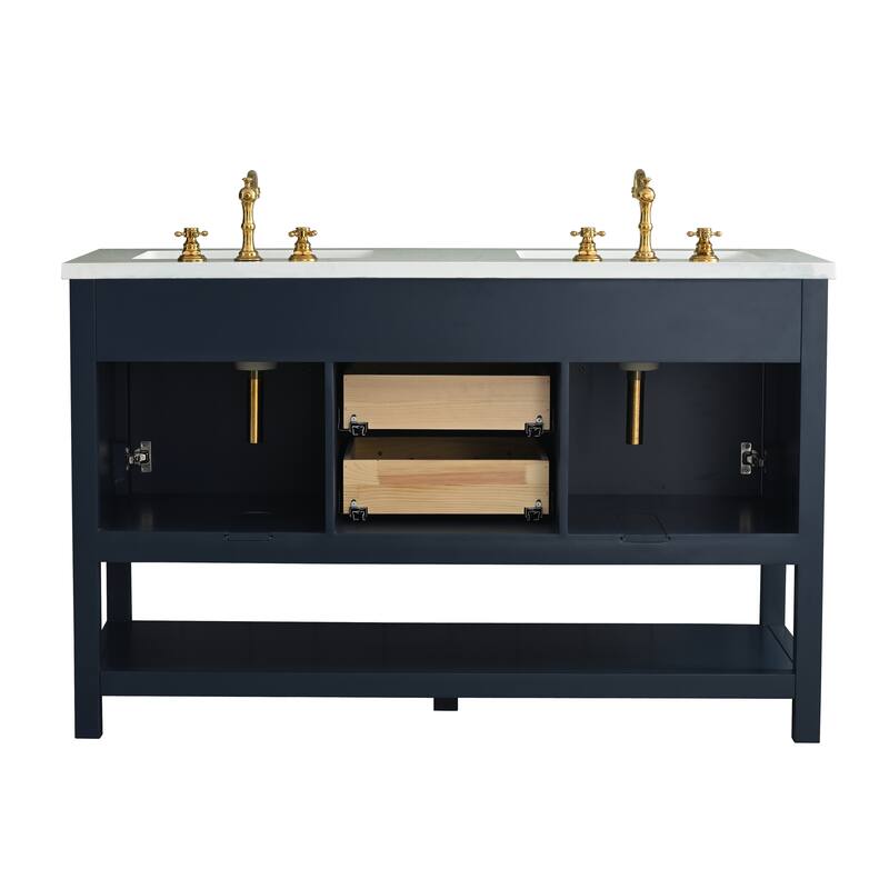 Sudio Design Arlo 54" Double Bathroom Vanity - 54" Double Sink