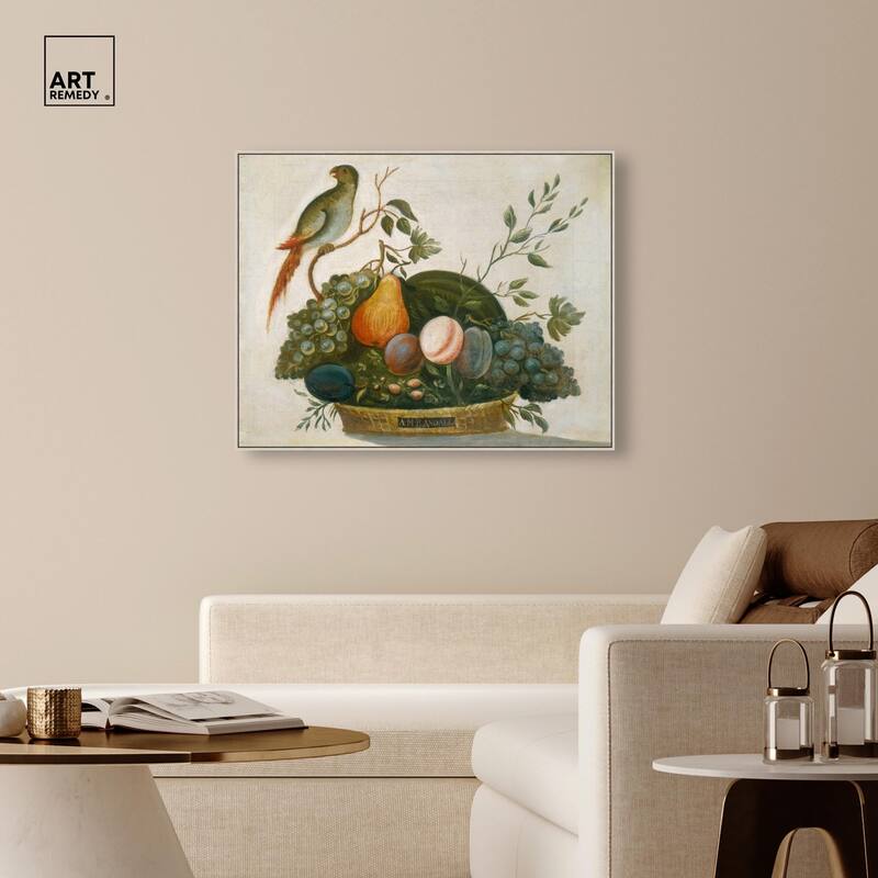 Randall Fruit with Parrot 1777 Canvas by Art Remedy