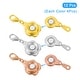 12Pcs Magnetic Jewelry Clasps Rose Magnetic Locking Lobster Clasps, 3 ...