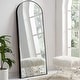 preview thumbnail 4 of 20, Arched Metal Full-length Standing Floor Mirror