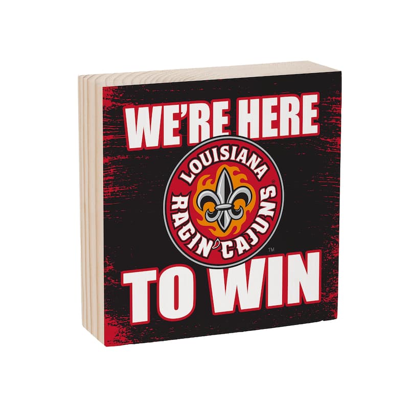 University of Louisiana at Lafayette Wooden Tabletop Mantel Shelf Sign